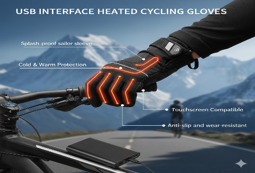 Rechargeable Electric Heated Gloves — Waterproof & Insulated