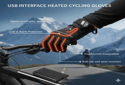 Rechargeable Electric Heated Gloves — Waterproof & Insulated