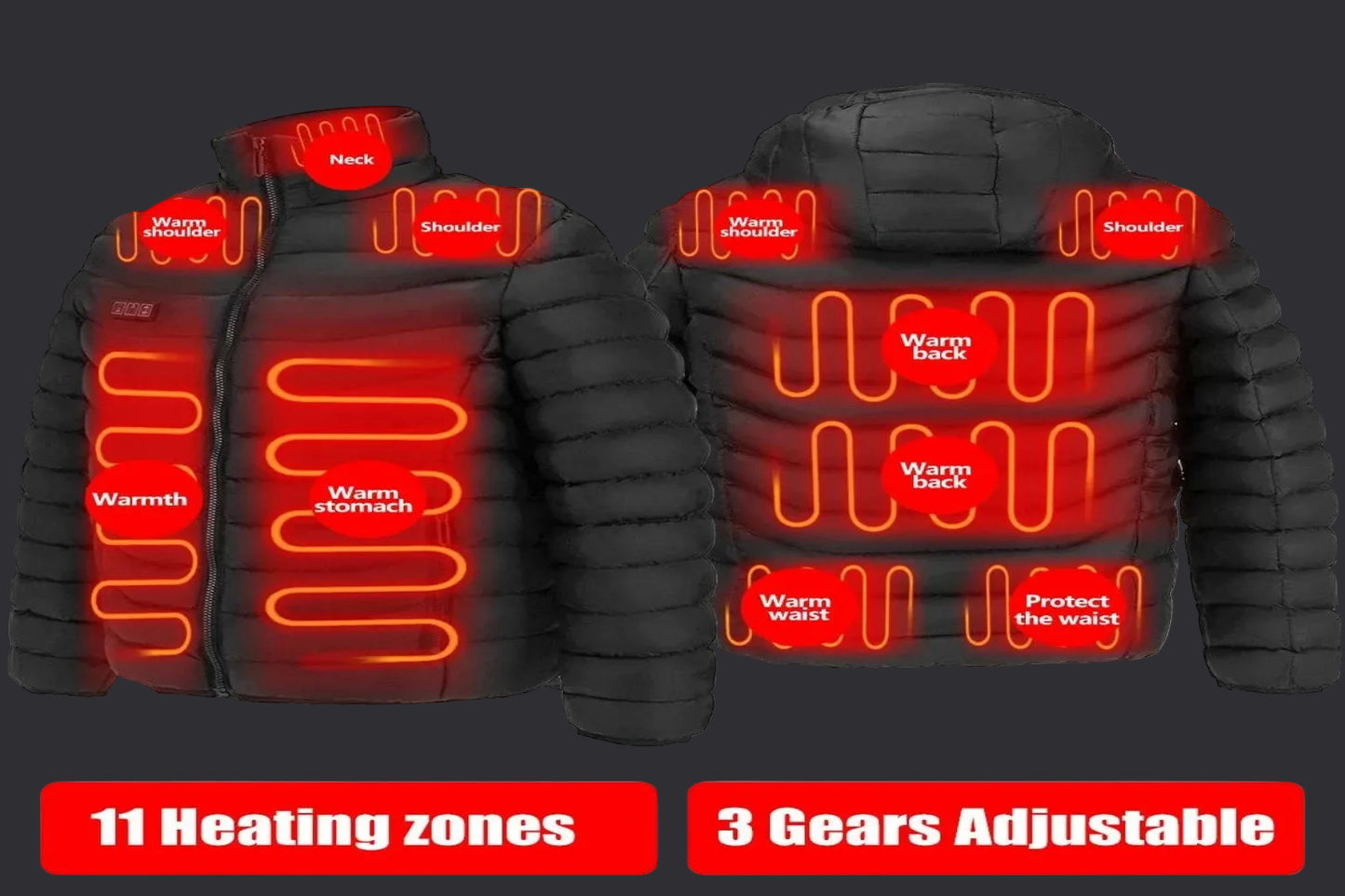 Heated Performance jacket with Smart Heat Control