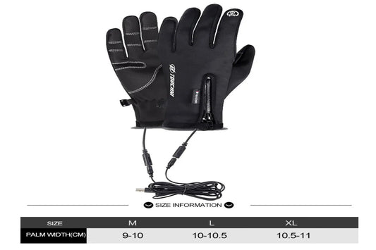 Rechargeable Electric Heated Gloves — Waterproof & Insulated